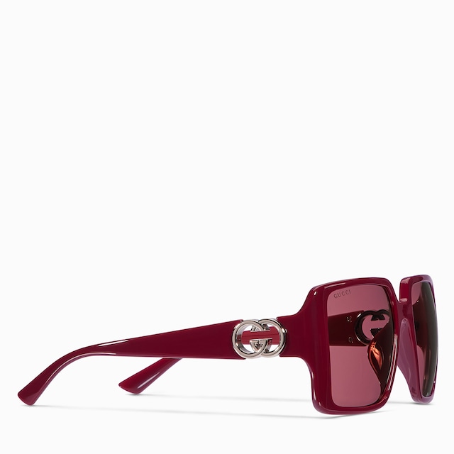 Low nose bridge fit square sunglasses
