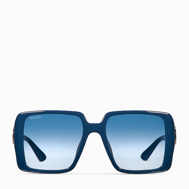 Low nose bridge fit square sunglasses
