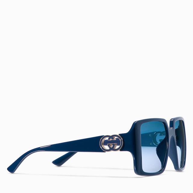 Low nose bridge fit square sunglasses