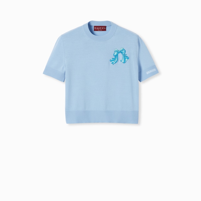 Extra fine wool top with patch