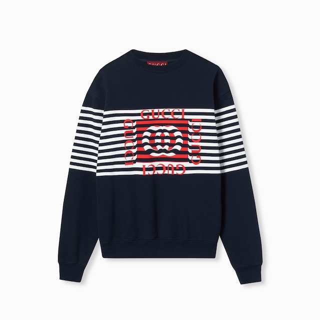 Printed cotton jersey sweatshirt