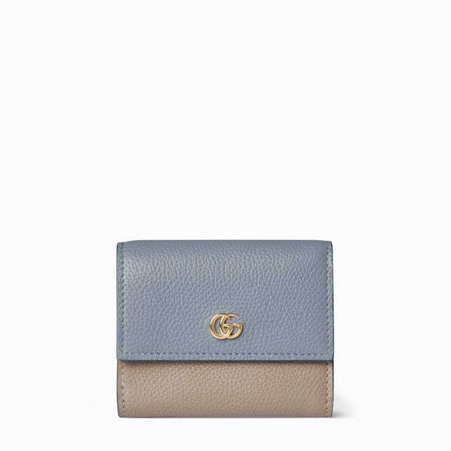 Bi-color GG Marmont mini wallet