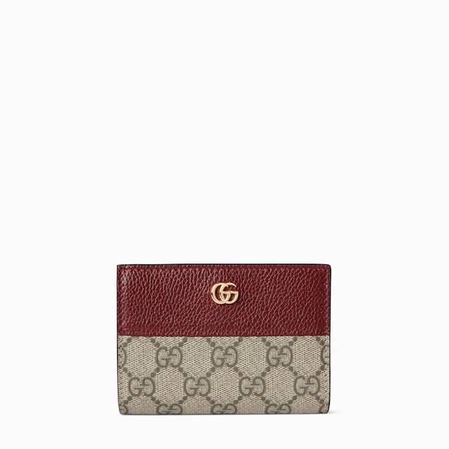Bi-color GG Marmont small wallet