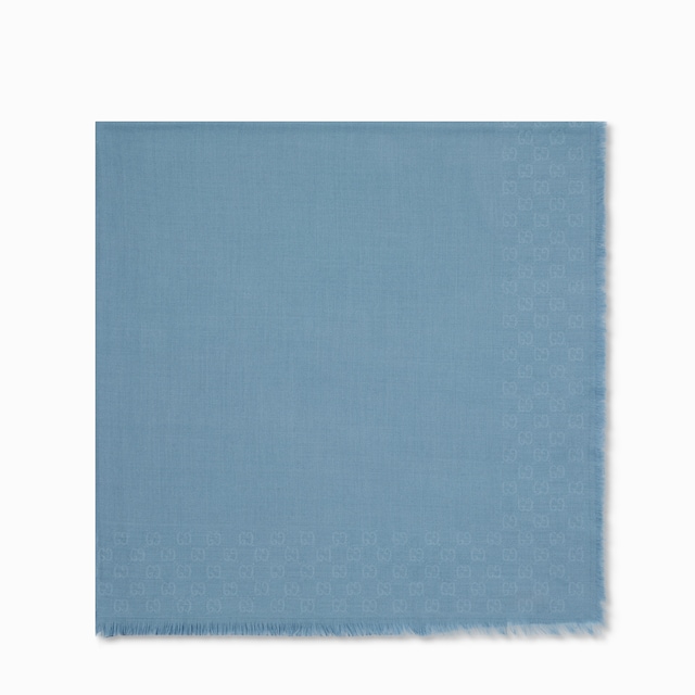 GG wool silk jacquard shawl