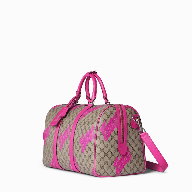 Medium duffle bag with print