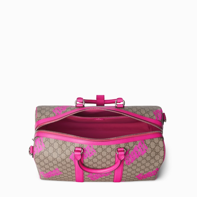 Medium duffle bag with print