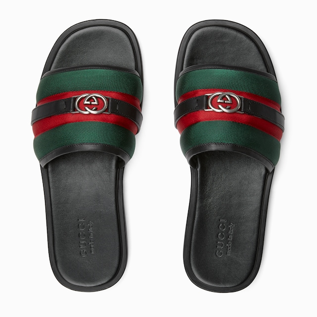 Men's slide sandal with Interlocking G