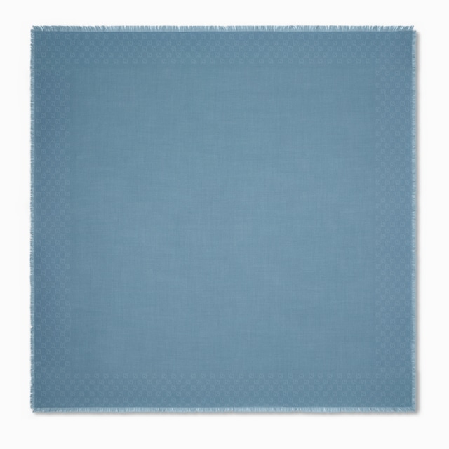 GG wool silk jacquard shawl