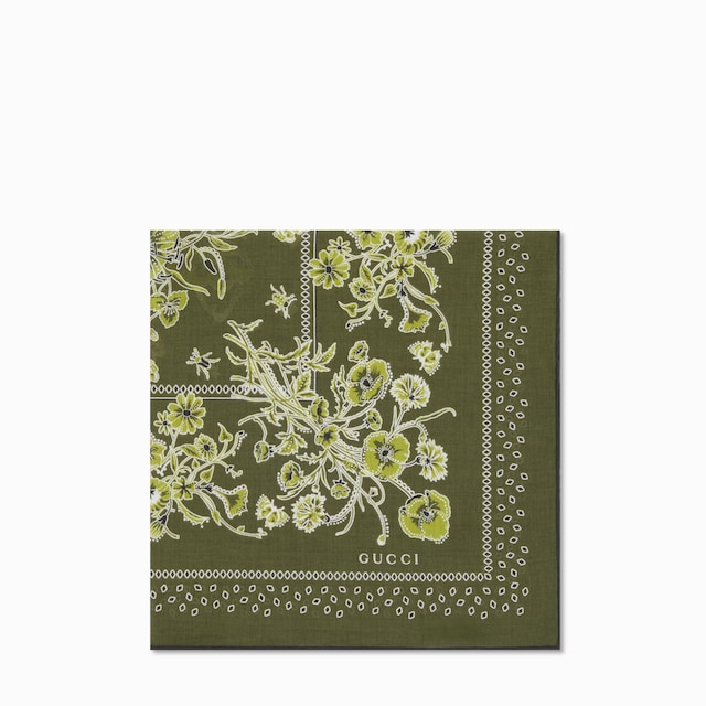 Printed cotton pocket square