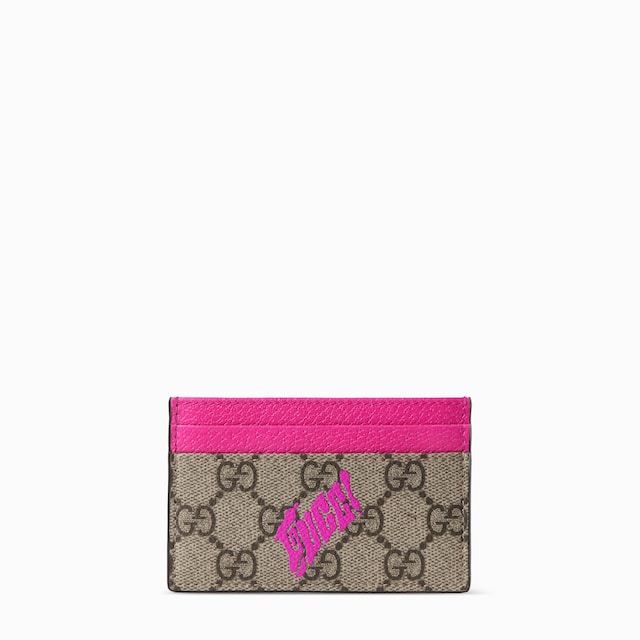 GG Monogram zip around wallet with print