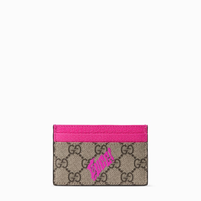 GG Monogram zip around wallet with print