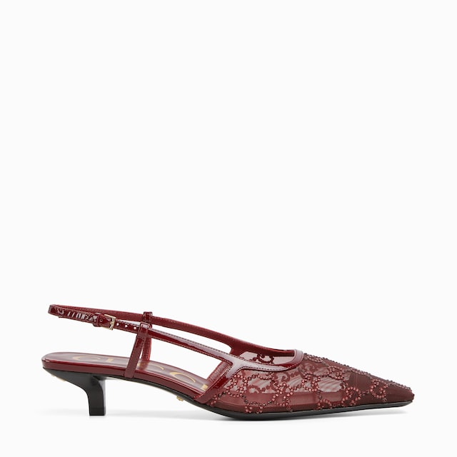 Women's GG crystal slingback pump