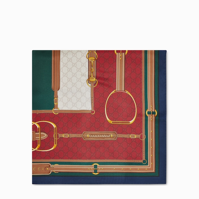 Carré in twill di seta stampato