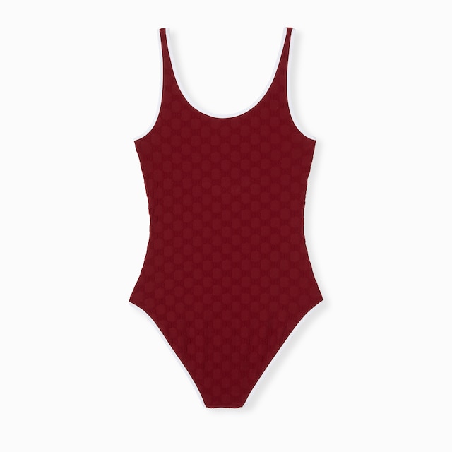  GG terrycloth jersey jacquard swimsuit