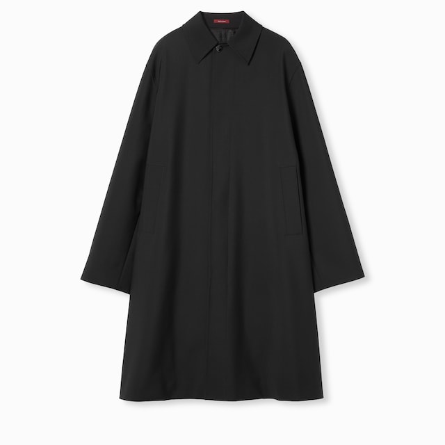 Bonded wool coat with logo