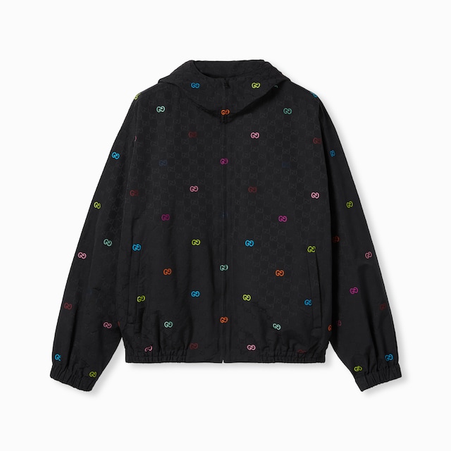 Veste zippée en coton indéchirable GG
