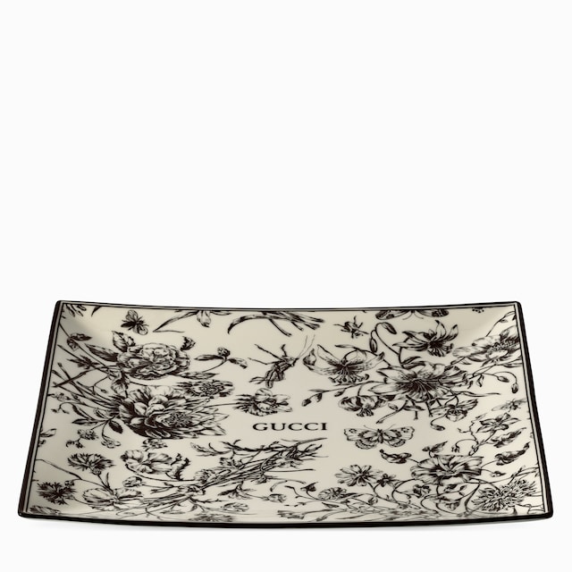 Gucci Flora Sketch print large trinket tray