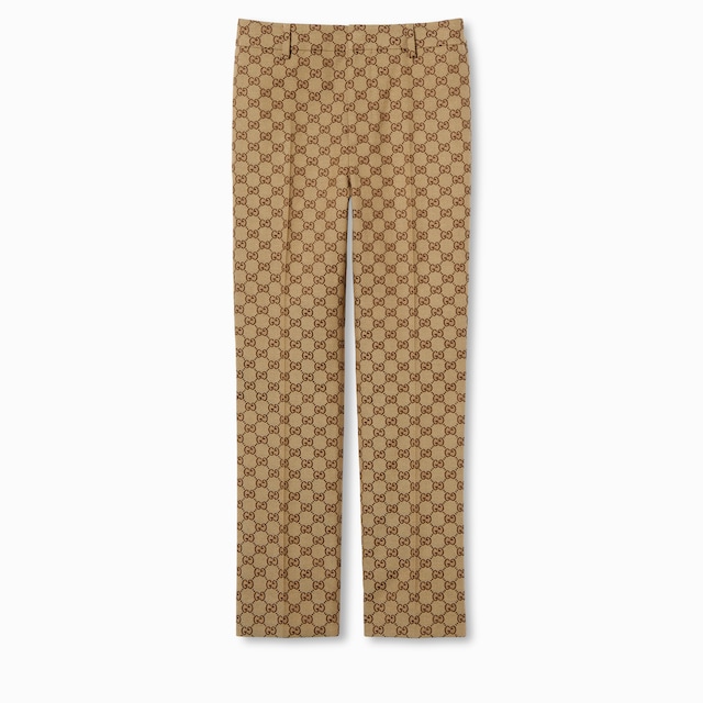 GUCCI GGパターン ブラウンパンツ 40 GUCCI GGパターン ブラウンパンツ 40