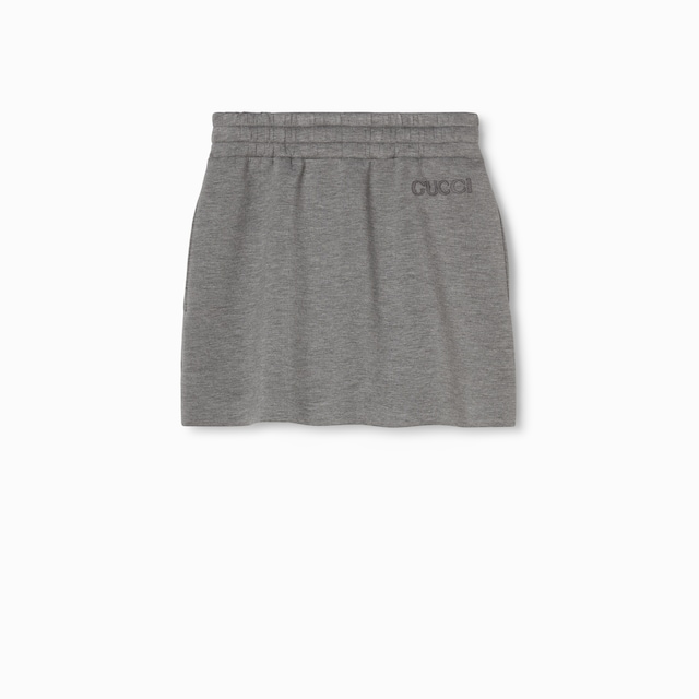 Viscose jersey mini skirt