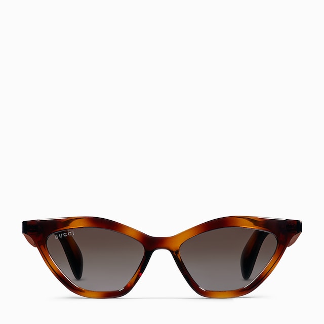 Cat eye acetate sunglasses in black acetate | GUCCI® US