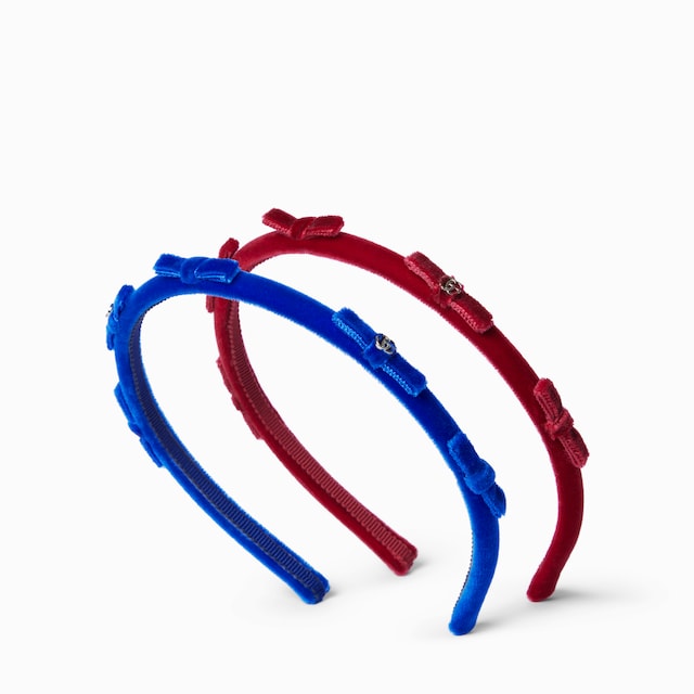 Children's velvet hairbands