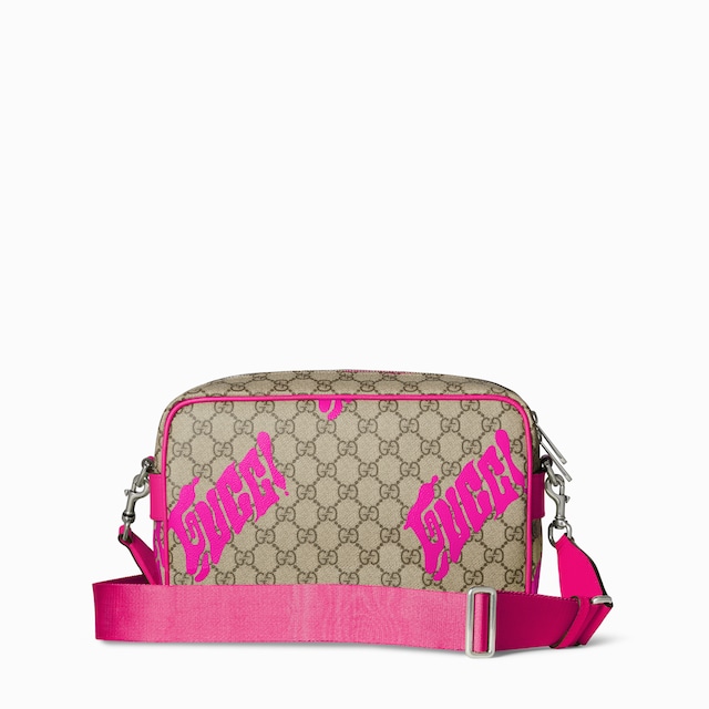 Bolsa cruzada mediana con estampado