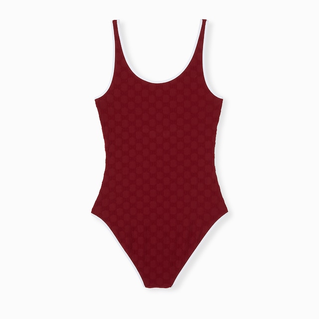  GG terrycloth jersey jacquard swimsuit