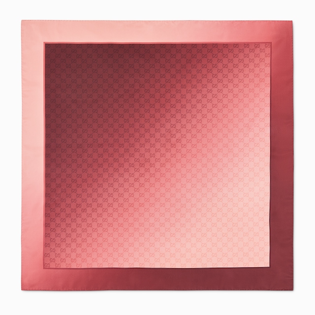 Printed silk twill carré