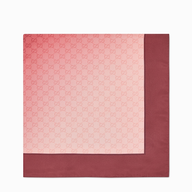 Printed silk twill carré