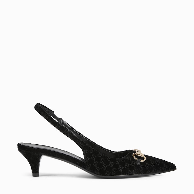 【GUCCI】関税込★slingback pumpsスリングバックパンプス グッチ シニョリーア〕スリングバック パンプスブラック