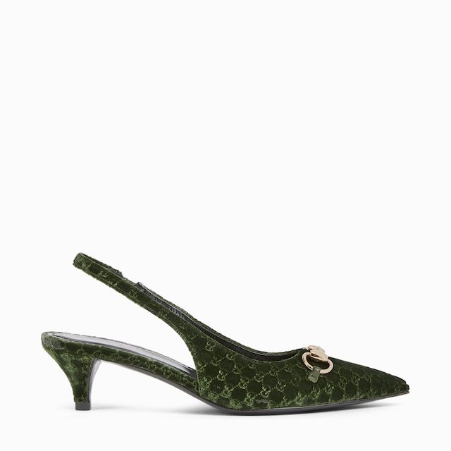 Women's slingback pump with Horsebit