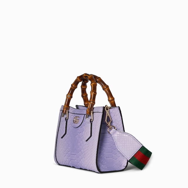 Gucci Diana small python tote bag