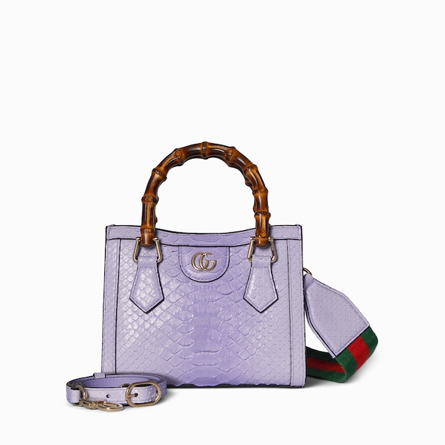 Gucci Diana small python tote bag