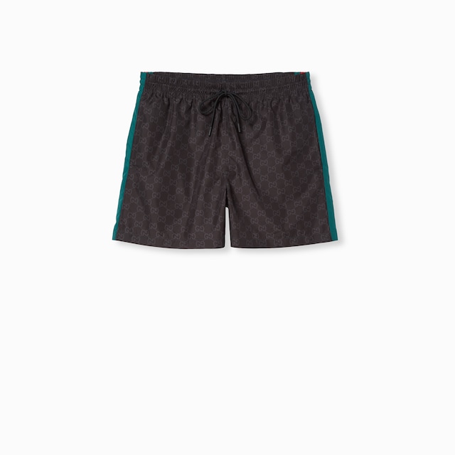 GG print nylon swim shorts