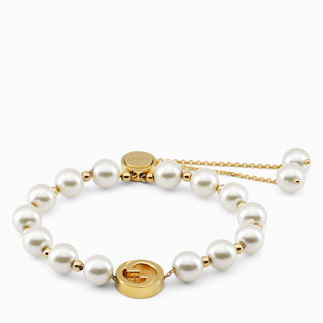 Gucci Interlocking pearl bracelet