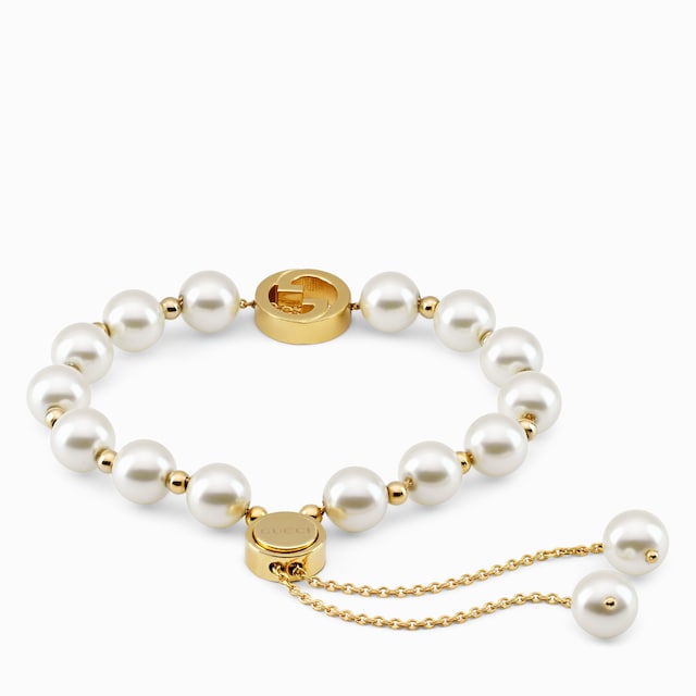 Gucci Interlocking pearl bracelet