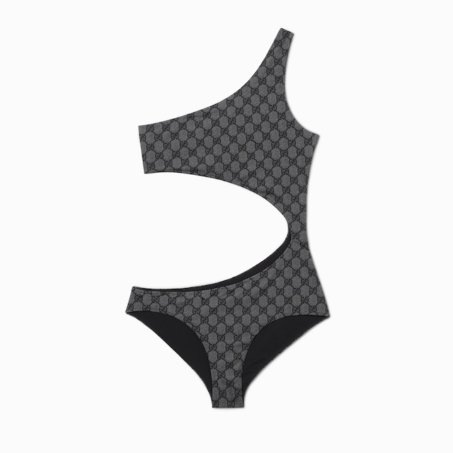 Printed GG stretch jersey swimsuit