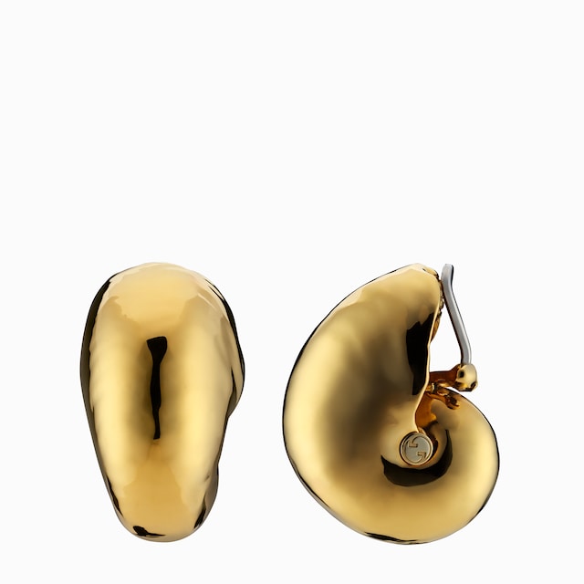 Gucci Bamboo earrings in aluminium with gold-toned finish