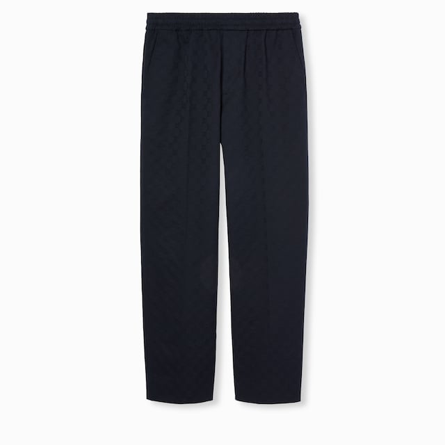 Pantalone in gabardina di cotone GG