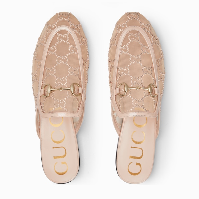 Women's GG crystal Princetown slipper