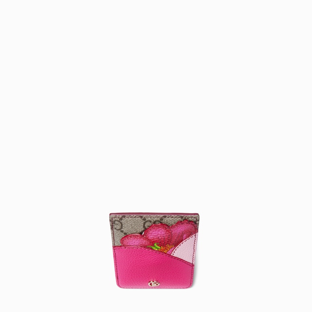 Floral card case with Double G