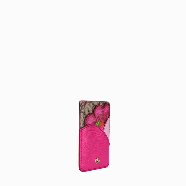 Floral card case with Double G