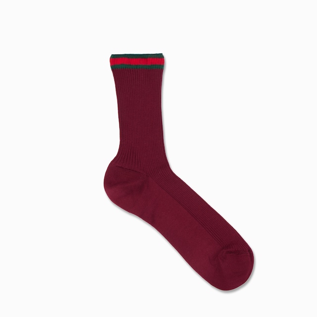 Ribbed cotton socks with Web