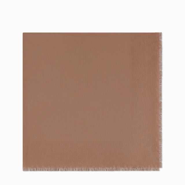 GG wool silk jacquard shawl
