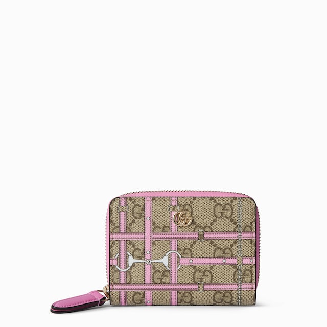 Mini-Brieftasche mit Reißverschluss und Print