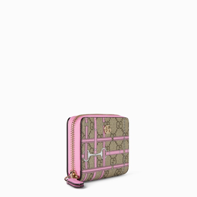 Mini-Brieftasche mit Reißverschluss und Print
