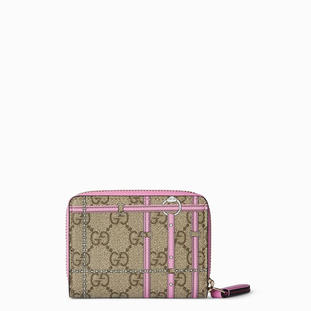 Mini-Brieftasche mit Reißverschluss und Print