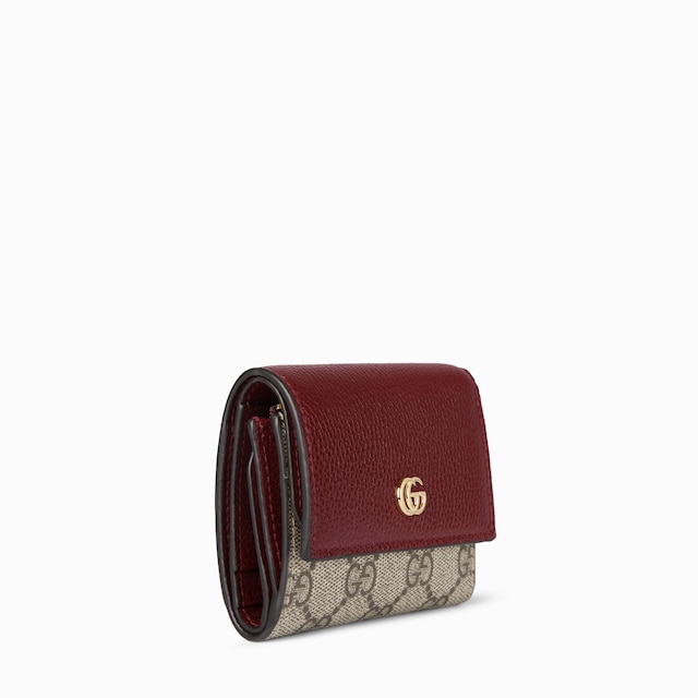 Bi-color GG Marmont mini wallet