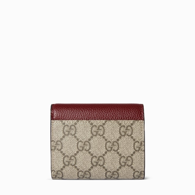 Bi-color GG Marmont mini wallet