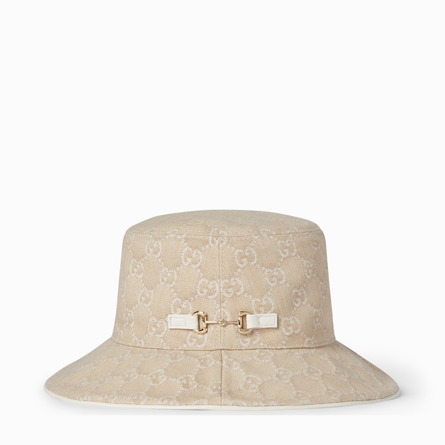 GG denim bucket hat